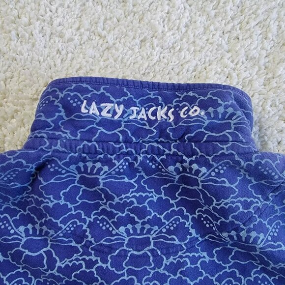 Lazy Jacks Pullover Women's Size 14 Sea Shell Print 100% Cotton High Neck - Picture 11 of 11